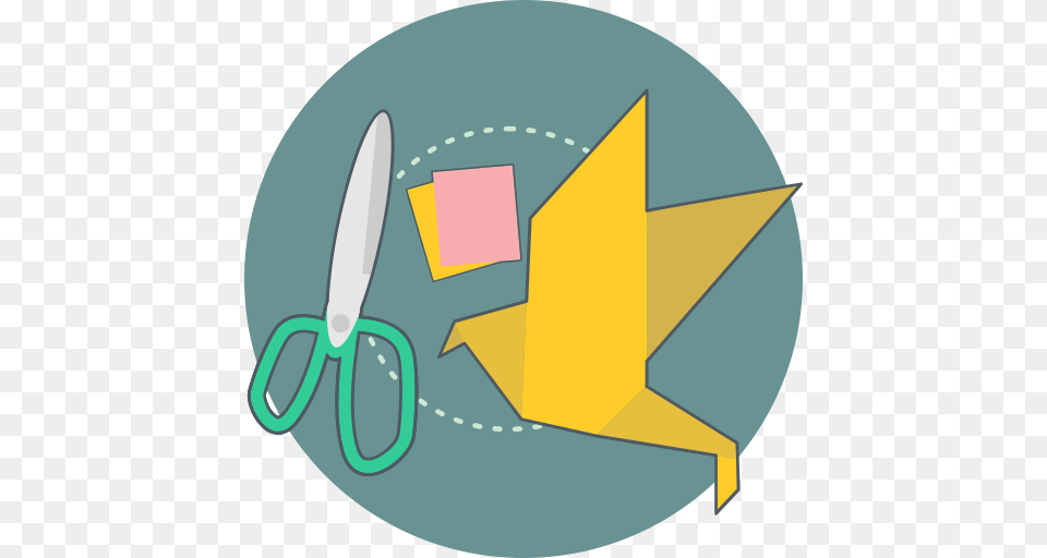 Craft Creative Cut Origami Icon, Art, Disk Png