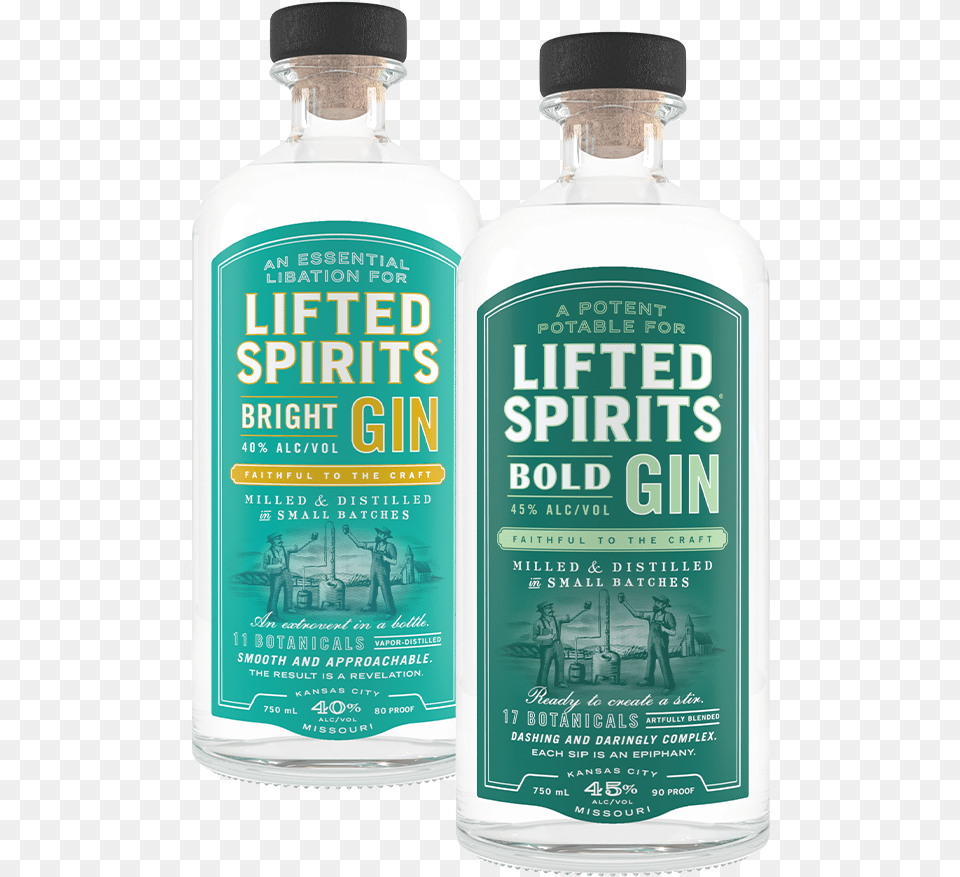 Craft Gins From Kansas City Glass Bottle, Adult, Man, Male, Person Free Png
