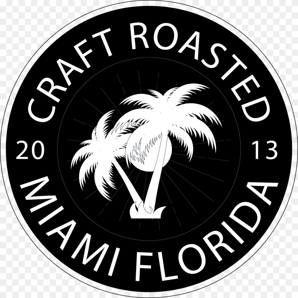 Craft Roasted Miami Emblem, Logo, Symbol, Machine, Wheel Free Png Download