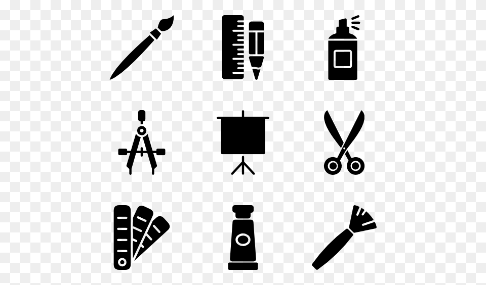 Craft Tools Icon Packs, Gray Free Png Download