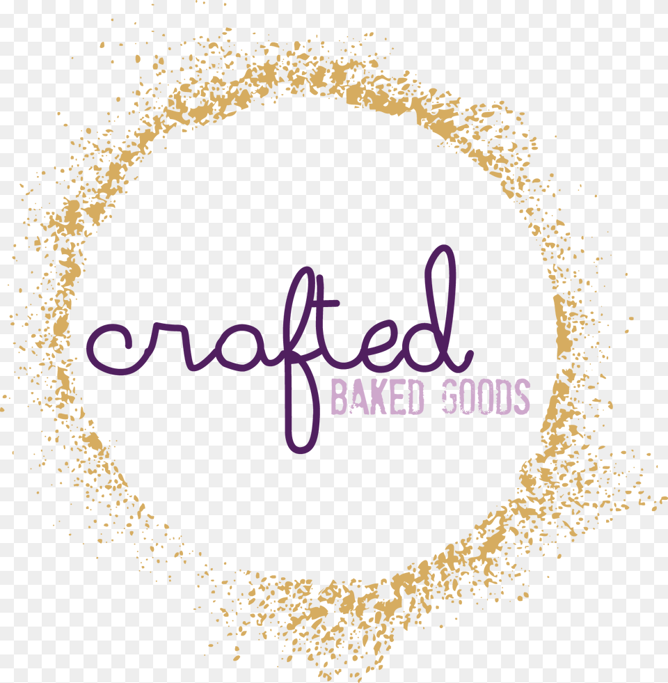 Crafted Baked Goods Circle, Handwriting, Text Free Png
