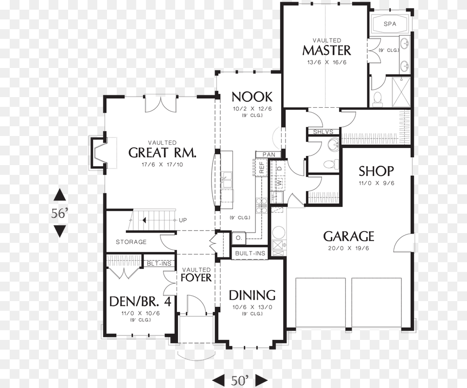 Craftsman House Plan The Sophia Vertical, Diagram, Floor Plan, Chart, Plot Png Image