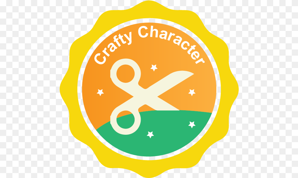Crafty Character Emblem, Badge, Logo, Symbol Png
