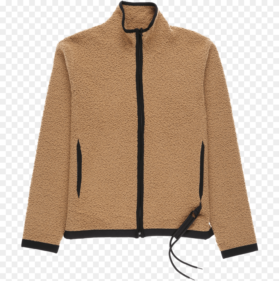 Craig Green Boucle Zip Up Jacket Sweater, Clothing, Coat, Fleece Free Png