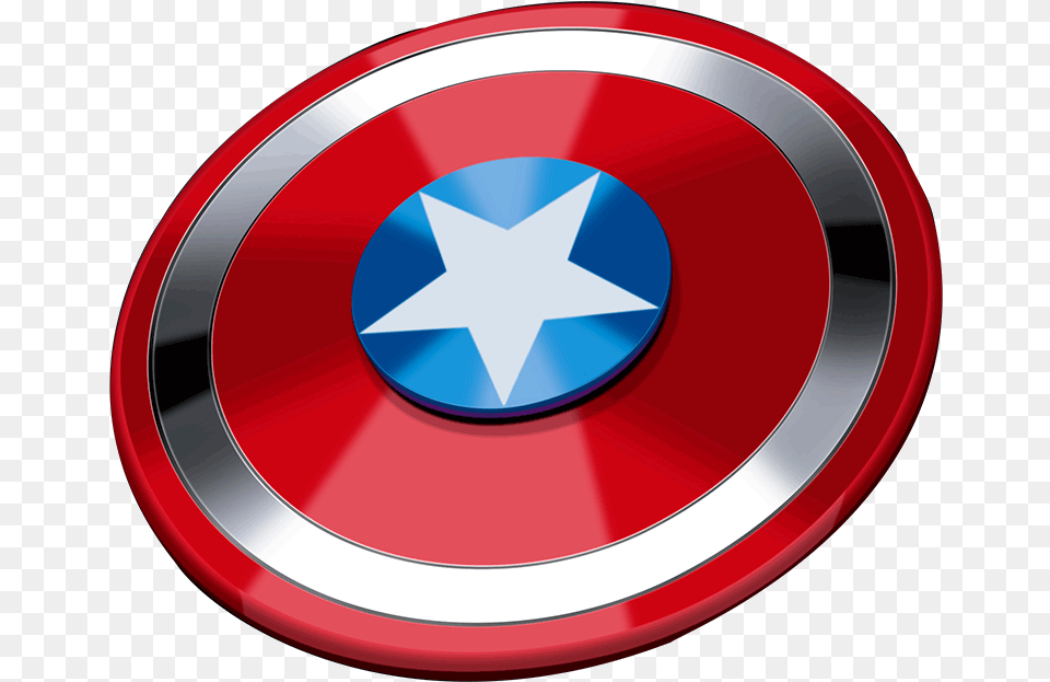 Craig Keleige Fingertip Gyro Edc Finger Spiral Bearing Captain America, Armor, Shield, Disk Free Png Download