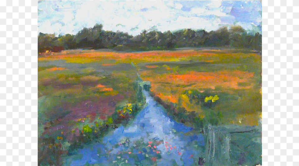 Cranberry Bog Tidal Marsh, Art, Painting, Field, Grassland Free Png Download