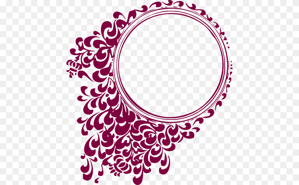 Cranberry Filligree Frame Clip Art, Oval, Pattern, Floral Design, Graphics Png