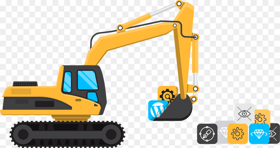 Crane, Bulldozer, Machine Free Png Download