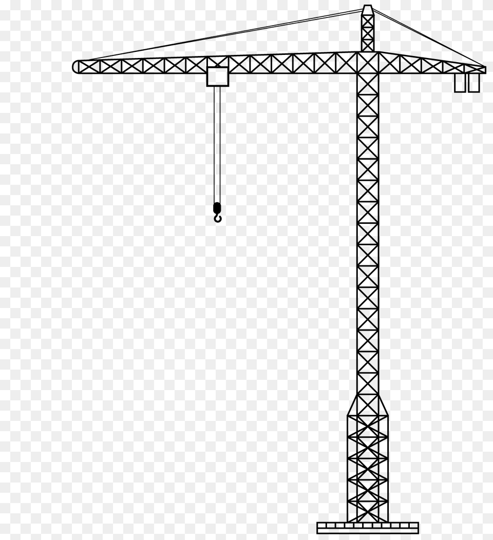 Crane Clipart, Construction, Construction Crane, Cross, Symbol Free Transparent Png