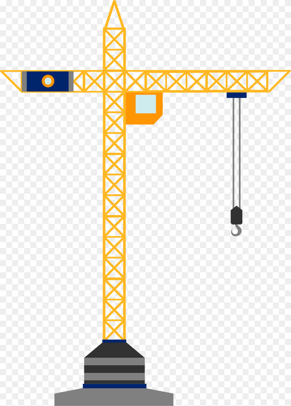 Crane Clipart, Construction, Construction Crane, Cross, Symbol Free Png Download