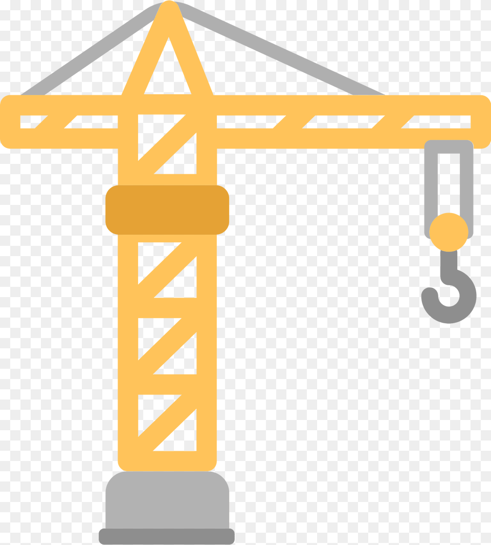 Crane Clipart, Construction, Construction Crane, Cross, Symbol Png Image