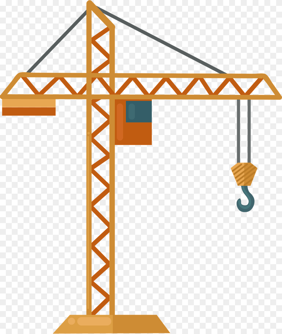 Crane Clipart, Construction, Construction Crane, Cross, Symbol Png