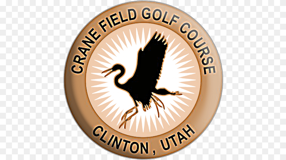 Crane Field Logo Emblem, Badge, Symbol, Animal, Bird Free Png Download