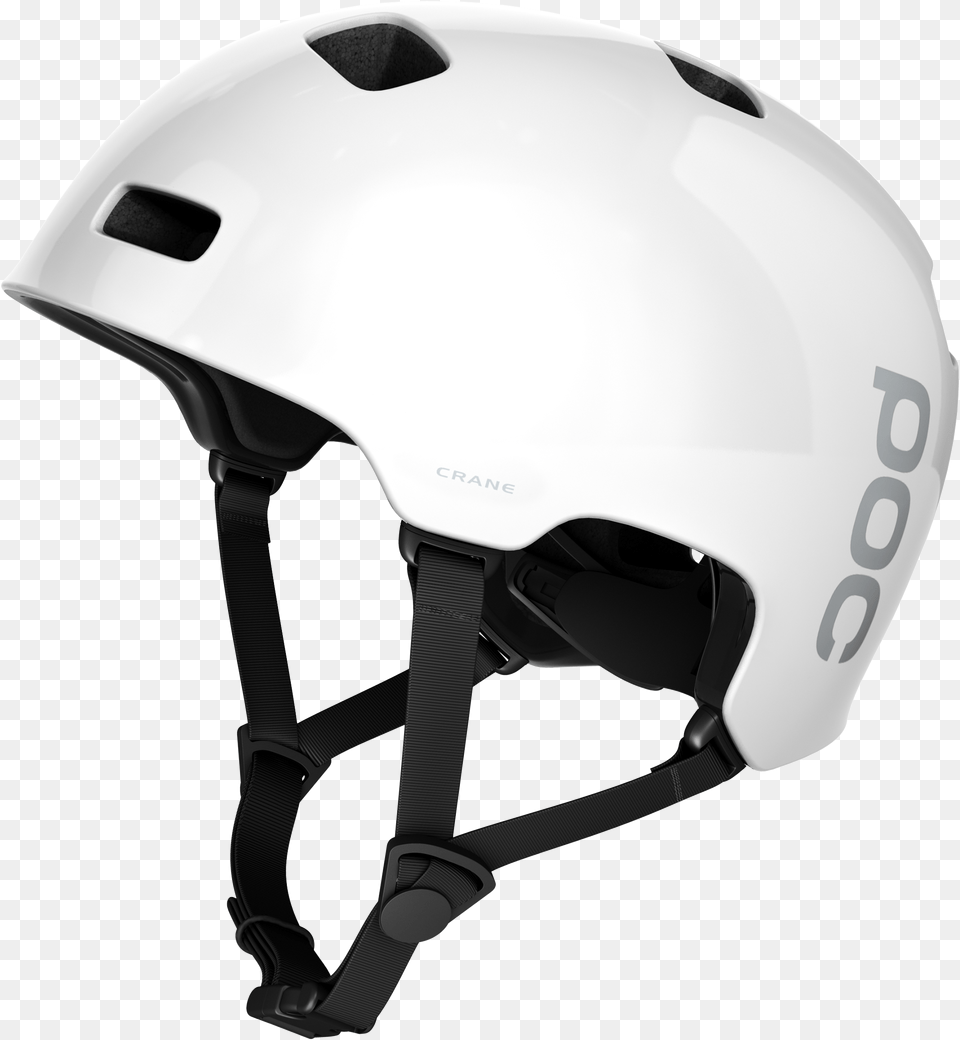 Crane Matt White Hi Res Poc Bmx Helm, Clothing, Crash Helmet, Hardhat, Helmet Free Png