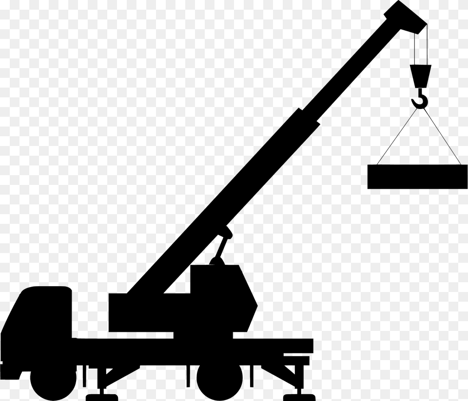 Crane Silhouette, Construction, Construction Crane, Device, Grass Png Image