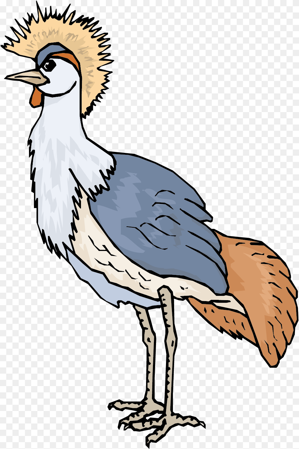 Crane Vector Animal Animasi Bergerak Burung Unta, Person, Bird, Crane Bird, Waterfowl Free Transparent Png