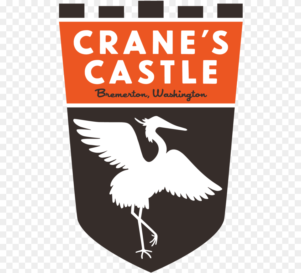 Cranescastlelogo Final Web Transparentbackground Crane39s Castle Brewing, Animal, Bird, Waterfowl Png Image