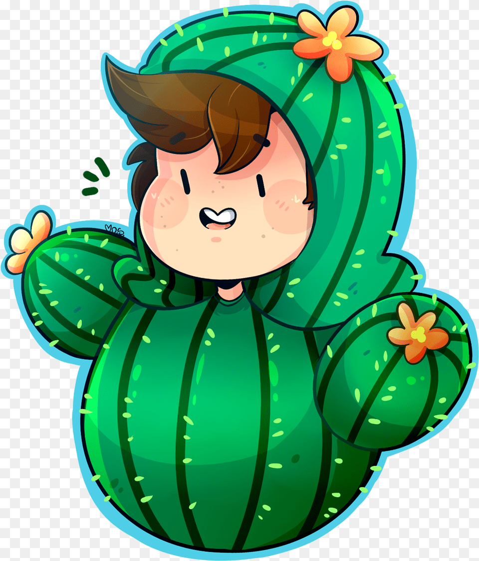 Crankgameplays As Cactus Boi Inspired By A Picture Cactus Boi, Face, Head, Person, Plant Png