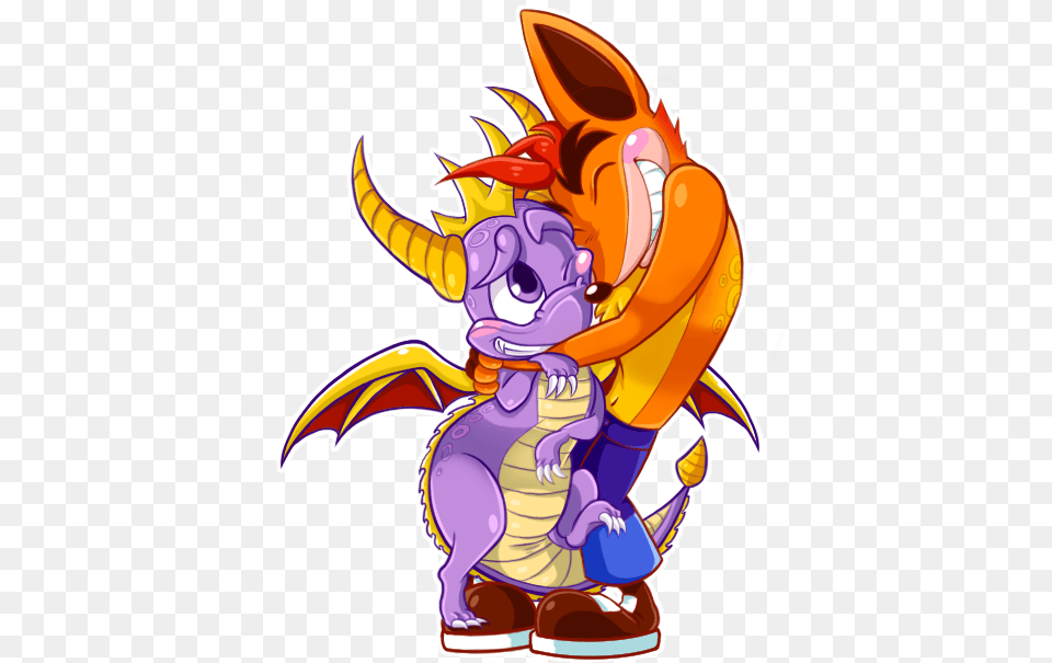 Crash And Spyro Friends, Book, Comics, Publication, Baby Free Transparent Png