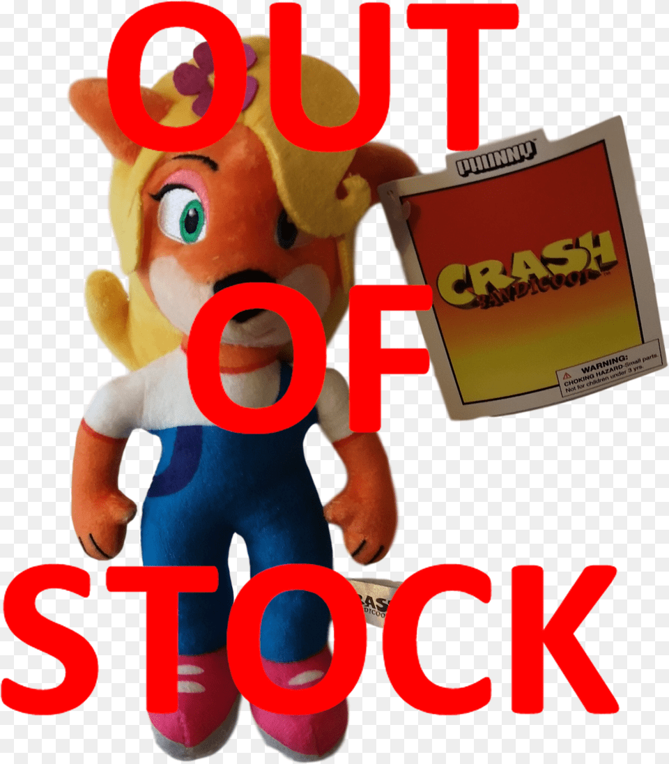 Crash Bandicoot 8quot Phunny Plush Robalo, Toy, Face, Head, Person Free Transparent Png