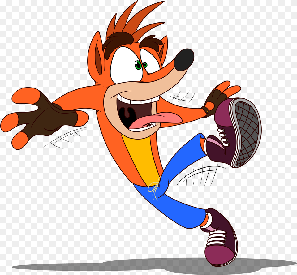 Crash Bandicoot Cartoon, Baby, Person, Book, Comics Free Png Download