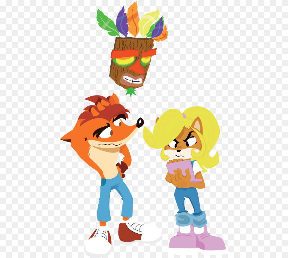 Crash Bandicoot Dibujos De Fans, Baby, Person, Cartoon, Face Free Png Download