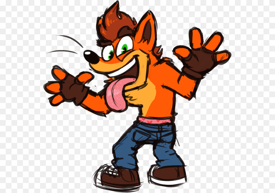 Crash Bandicoot Fanart, Baby, Person, Body Part, Hand Free Png Download