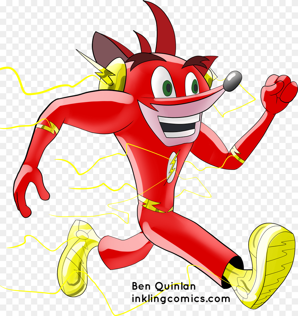 Crash Bandicoot Flash, Art, Graphics, Baby, Person Free Png Download