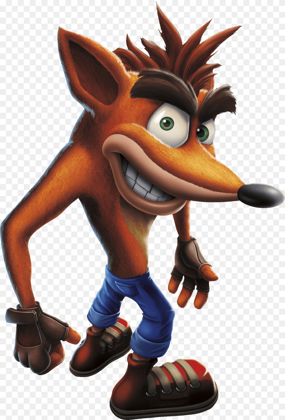 Crash Bandicoot From The Series Game Art Logo, Toy, Cartoon, Clothing, Glove Free Png Download