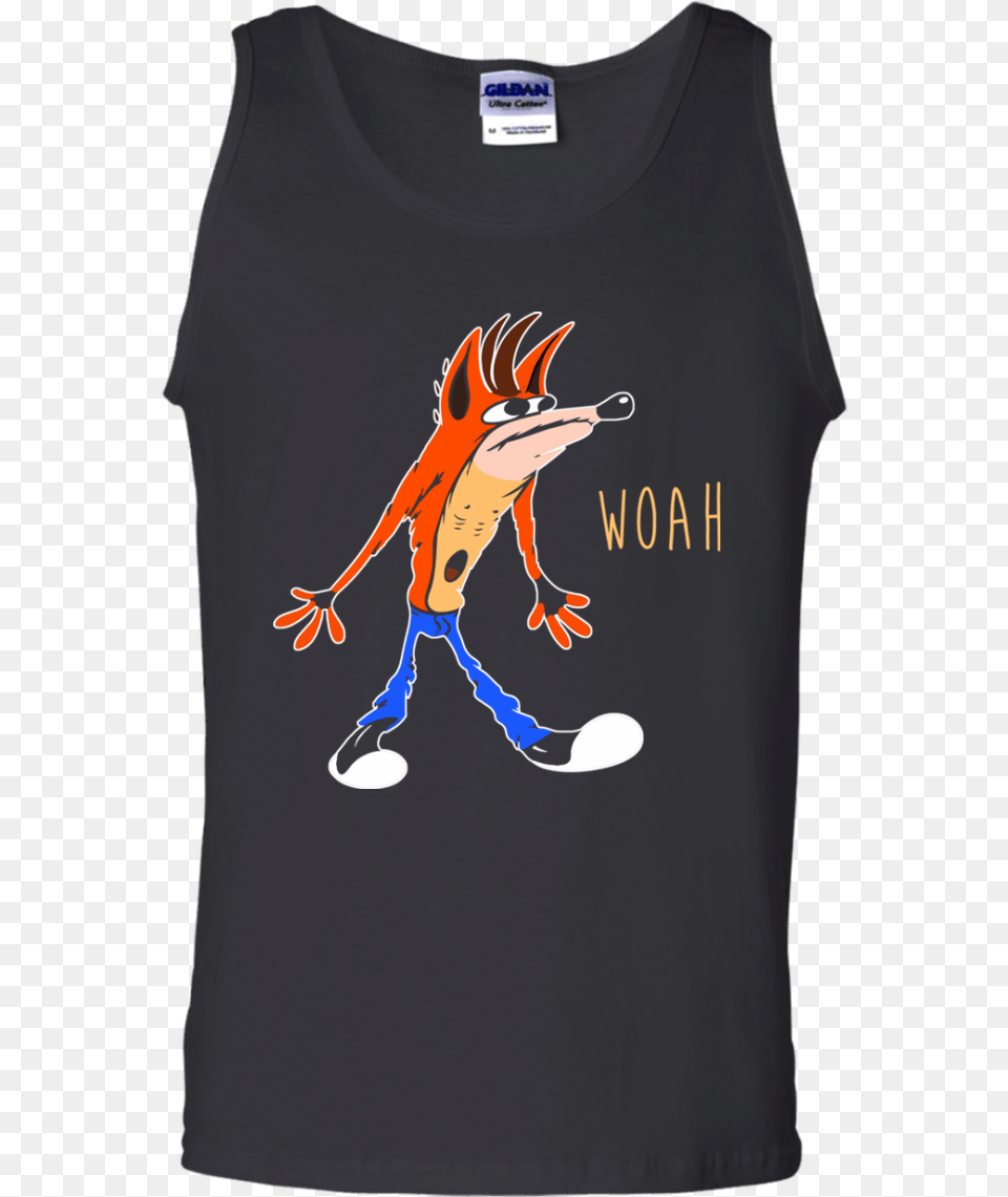 Crash Bandicoot Help More Bees Plant More Trees, Clothing, T-shirt, Tank Top, Person Free Png