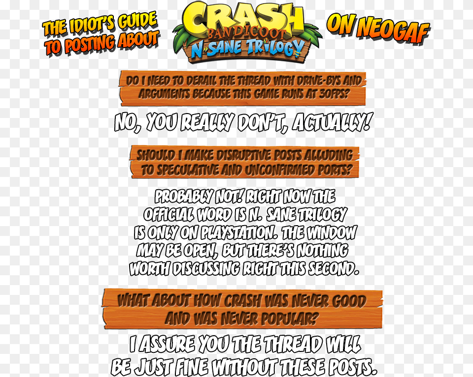 Crash Bandicoot N Sane Trilogy, Advertisement, Poster, Text Png