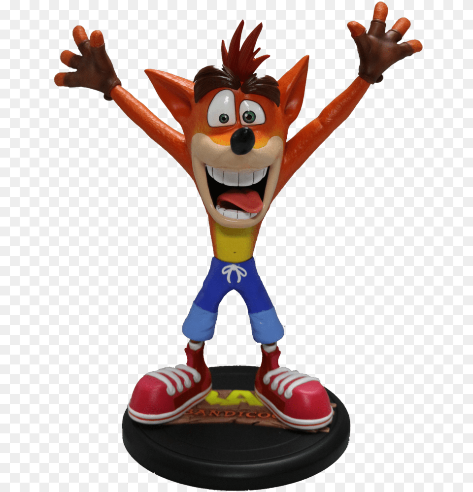 Crash Bandicoot N Sane Trilogy Crash Bandicoot Statue, Figurine, Person, Clothing, Footwear Free Png Download