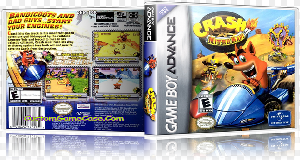 Crash Bandicoot Nitro Kart Nintendo Game Boy Advance Crash Nitro Kart, Machine, Wheel, Adult, Male Png Image