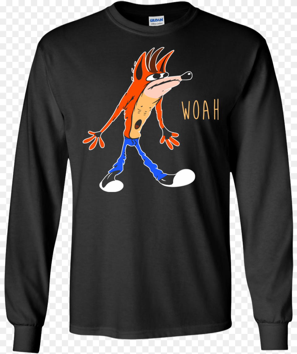 Crash Bandicoot T Shirt Adidas Stitch, T-shirt, Clothing, Sleeve, Long Sleeve Free Png Download