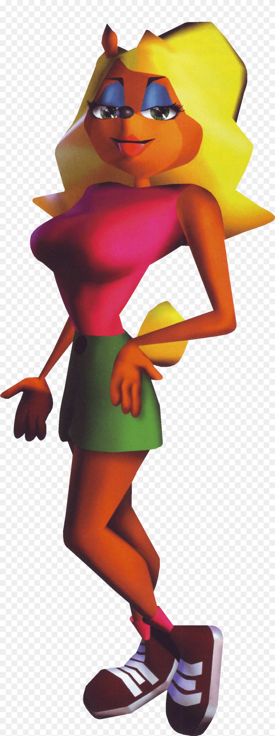 Crash Bandicoot Tawna Crash Bandicoot 1 Coco, Footwear, Shoe, Clothing, Person Png Image