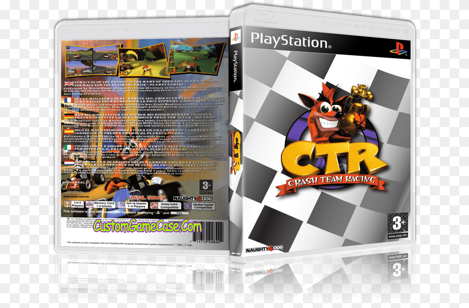 Crash Bandicoot Team Racing Crash Team Racing Playstation Game, Advertisement, Poster, Machine, Wheel Free Transparent Png