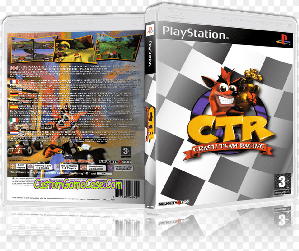 Crash Bandicoot Team Racing Playstation 2 En Crash Team Racing, Advertisement, Poster, Machine, Wheel Free Png