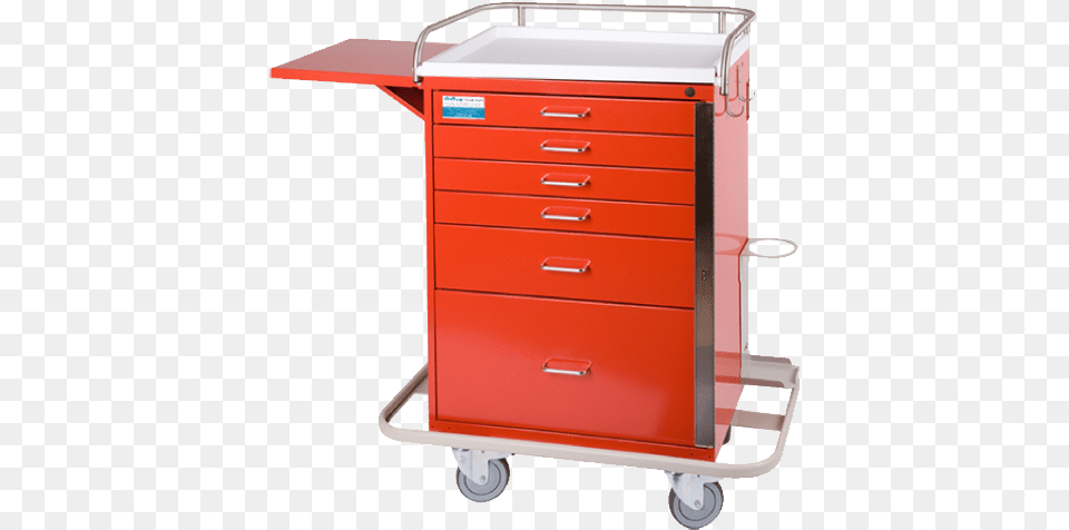 Crash Cart Medical Crash Cart, Cabinet, Drawer, Furniture, Mailbox Free Png