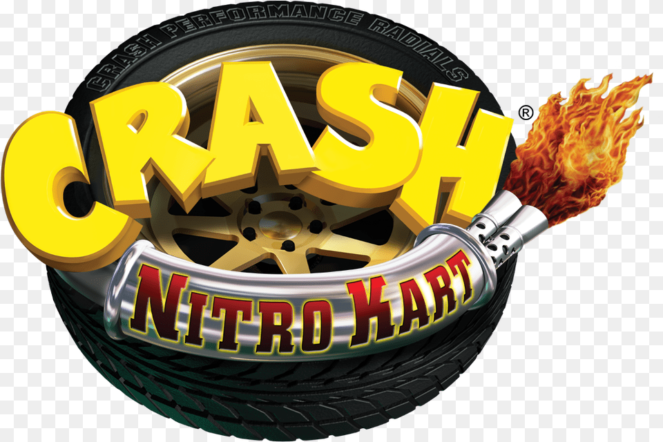 Crash Nitro Kartgallery Bandipedia Fandom Crash Nitro Kart Gba Logo, Alloy Wheel, Vehicle, Transportation, Tire Png Image