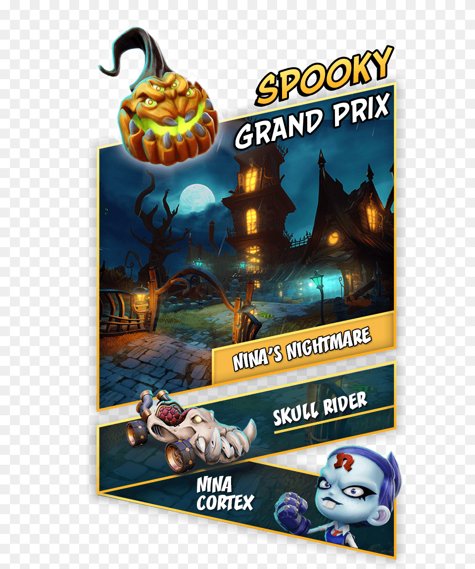 Crash Team Racing Nitro Fueled Halloween Grand Prix, Advertisement, Poster, Doll, Toy Free Png