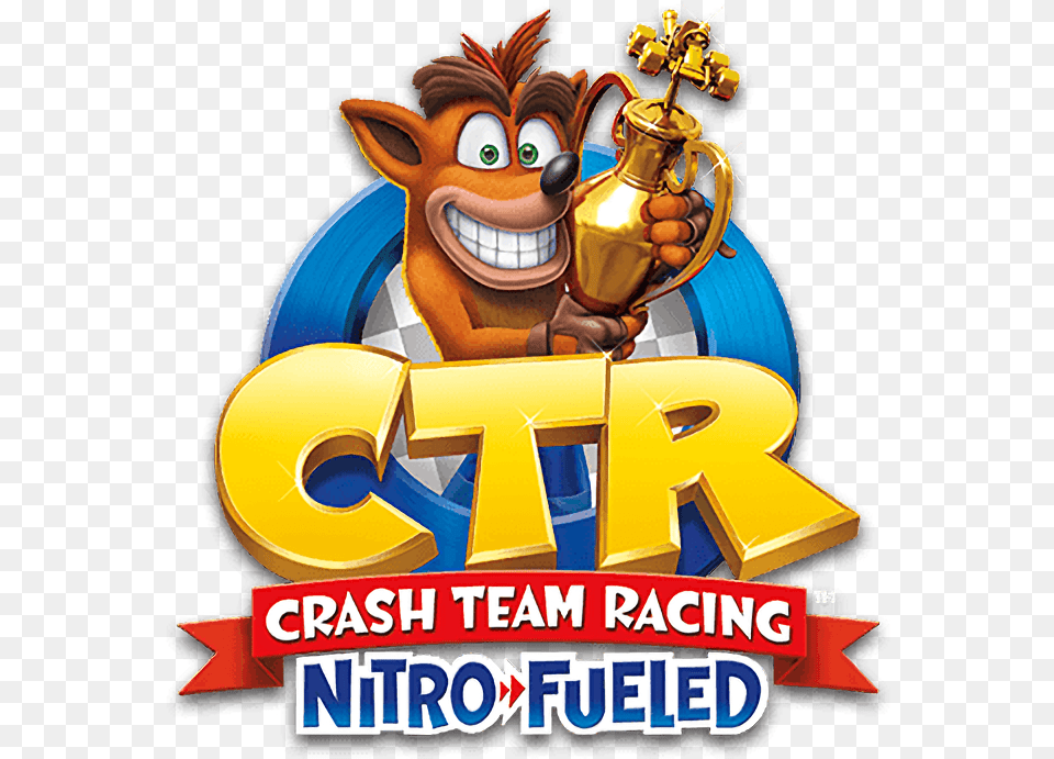 Crashbandicoot Crash Team Racing Logo Render, Tape, Advertisement Png