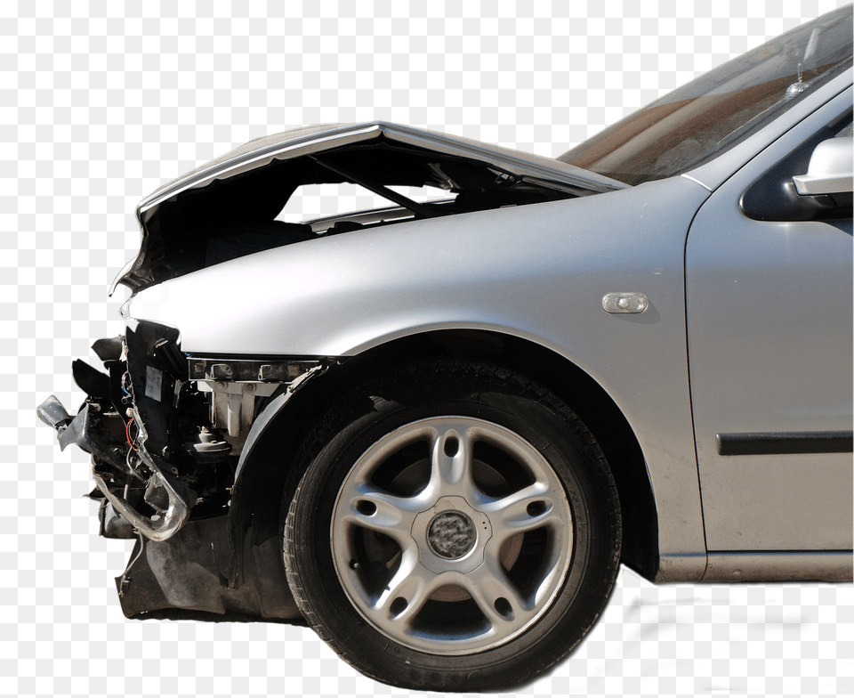 Crashed Car Download Free Clipart With Crashed Car, Alloy Wheel, Car Wheel, Machine, Spoke Png Image