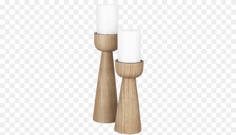 Crate And Barrel Wooden Candle Holders, Candlestick Free Transparent Png