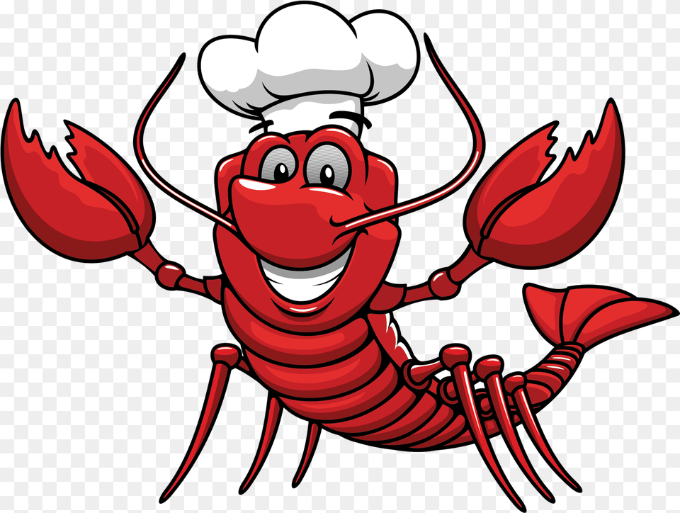 Crawfish Lobster Chef, Food, Seafood, Animal, Sea Life Png