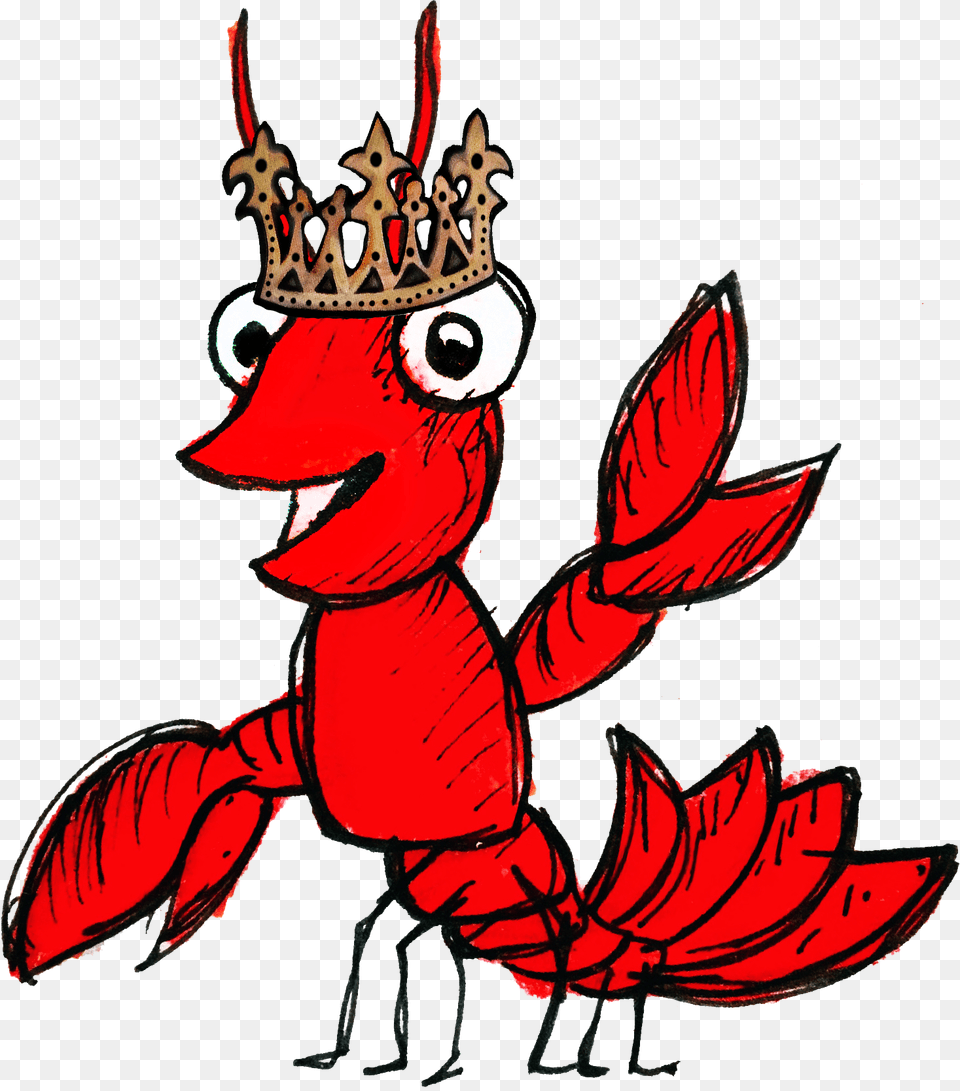 Crawfish With A Crown, Food, Seafood, Accessories, Animal Free Png