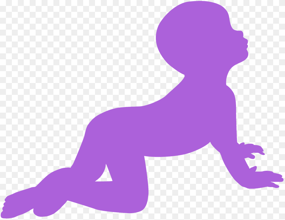 Crawling Baby Silhouette, Person Png