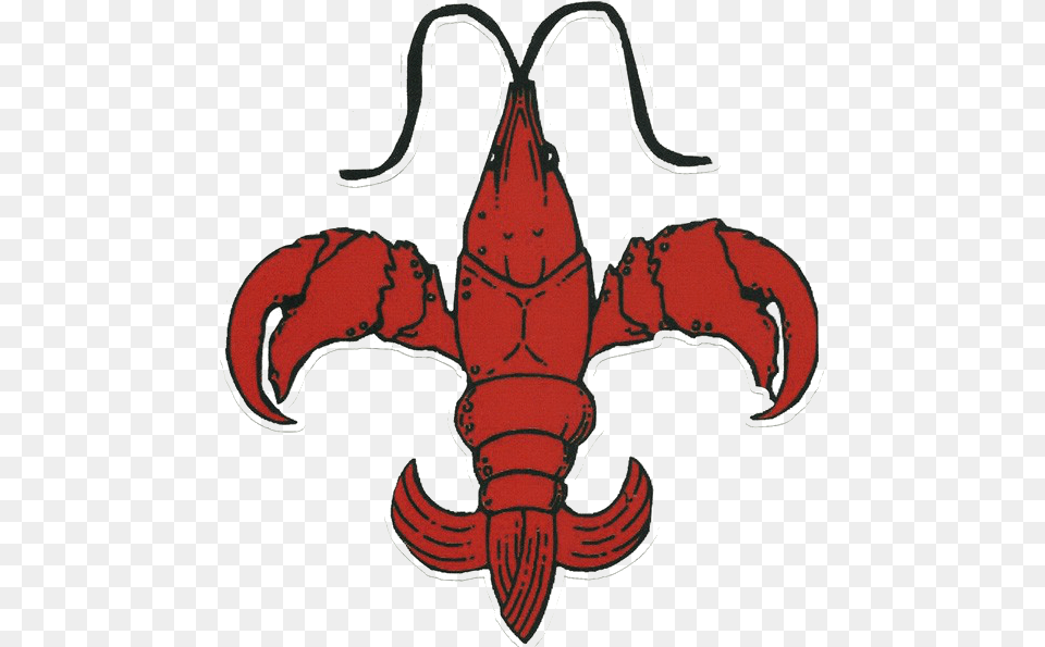 Crayfish Clip Art Fleur De Lis Louisiana Crawfish Image Symbols Of Cajun Culture, Food, Seafood, Animal, Sea Life Png