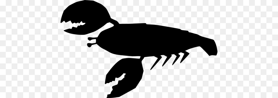 Crayfish Lobster Louisiana Crawfish Crustacean Drawing, Gray Free Png