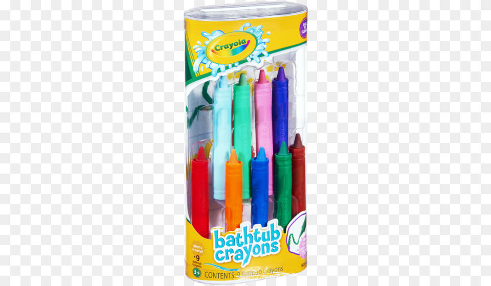 Crayola Bathtub Crayons 9 Pack, Can, Tin, Food Png