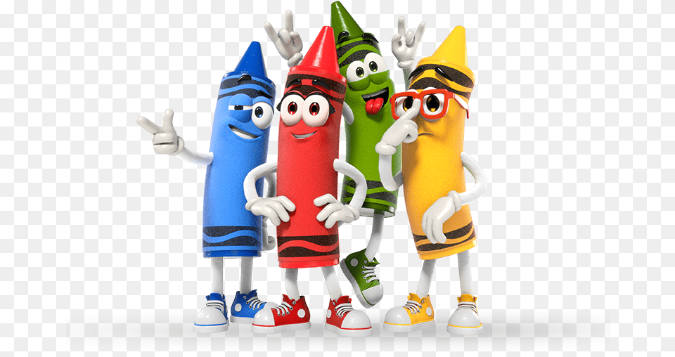 Crayola Crayon Characters, Baby, Person, Clothing, Footwear Png Image